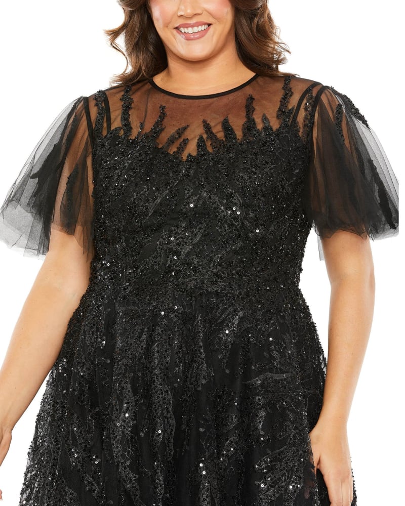 A line cheap embellished dress
